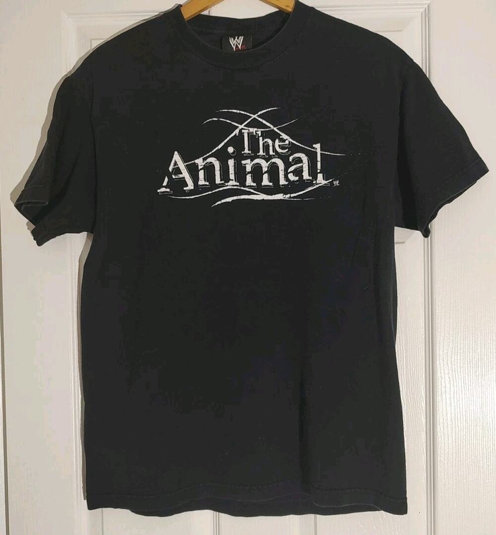 Men's Vintage WWE Batista THE ANIMAL Short Sleeve Shirt Wrestlemania 21 - Large